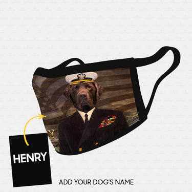 Personalized Dog Gift Idea - Royal Dog's Portrait 3 For Dog Lovers - Cloth Mask